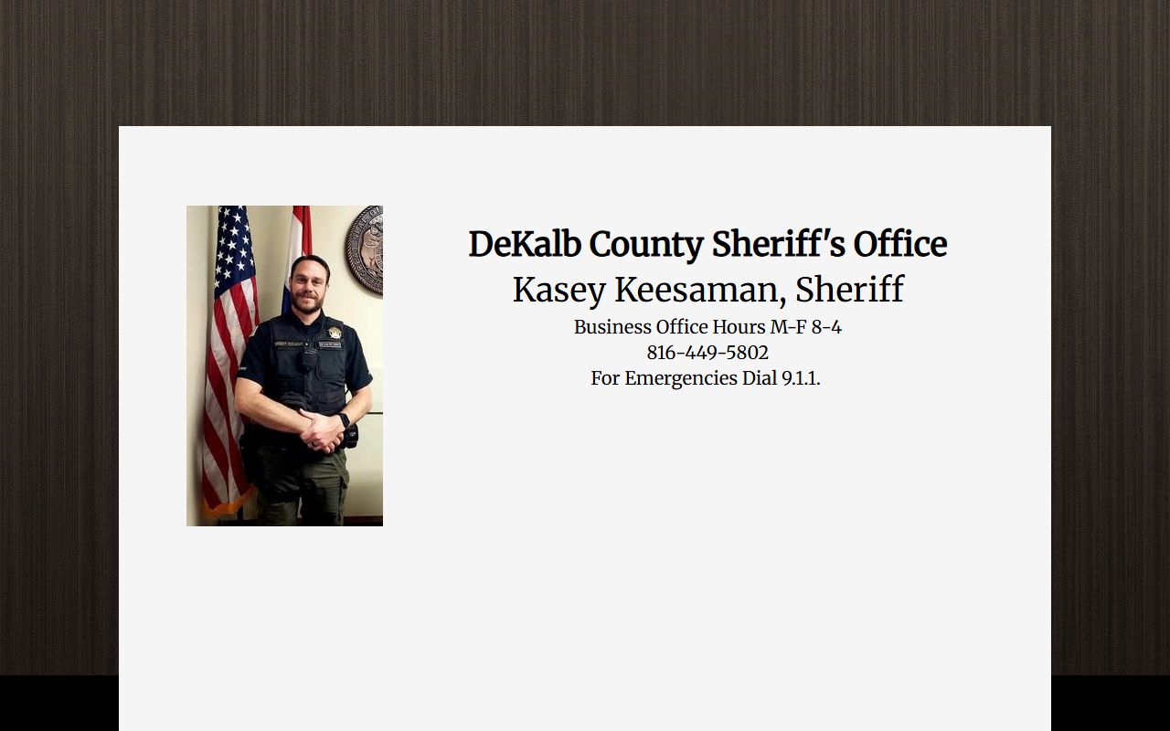 DeKalb County arrest records Sheriff office page