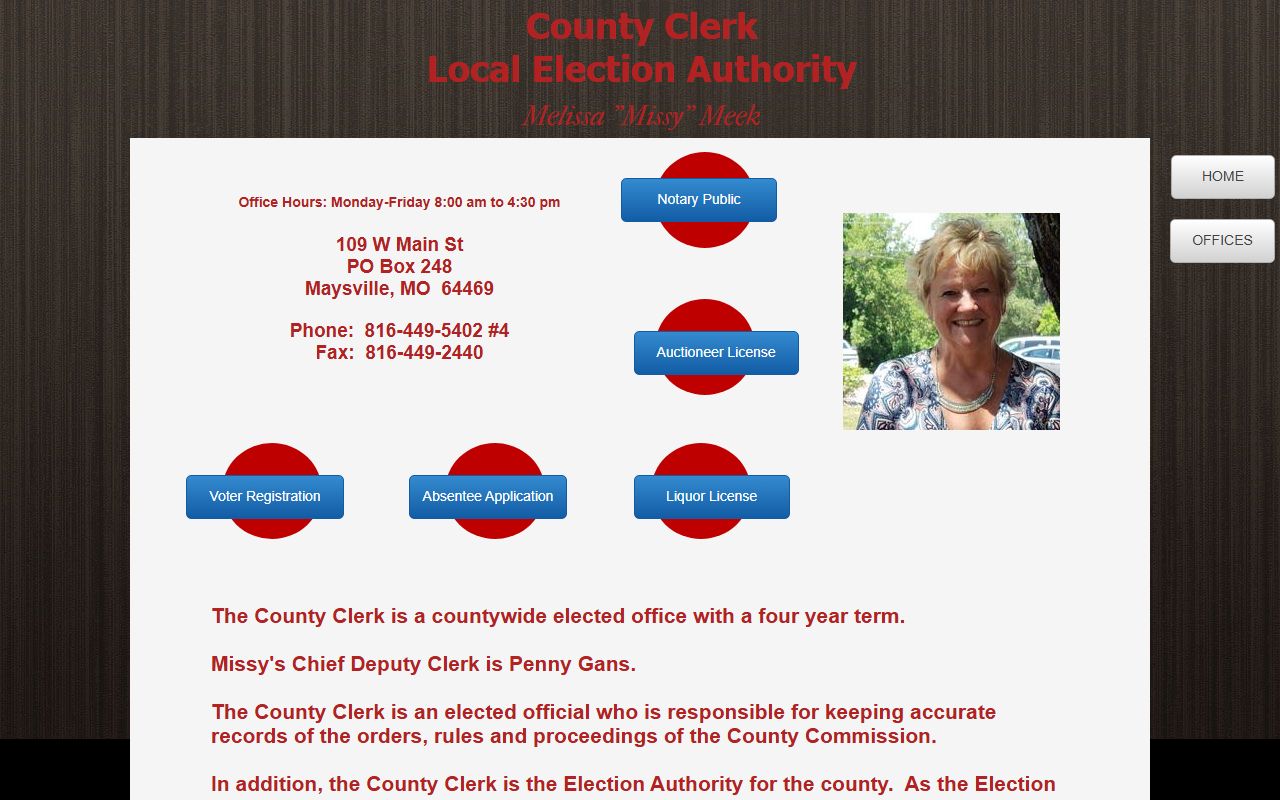 DeKalb County court records County Clerk office page