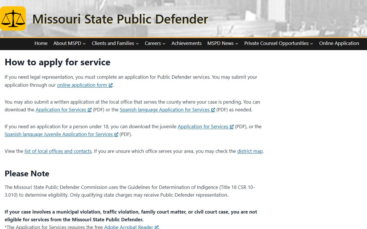 DeKalb County criminal court records public defender application process