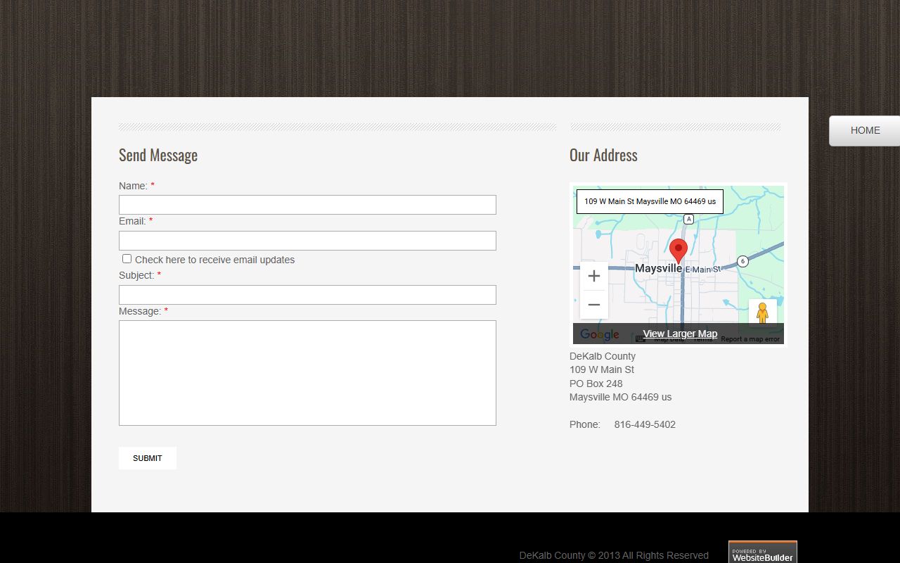 DeKalb County court records county contact page