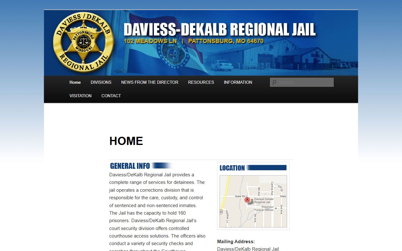 DeKalb County inmate records regional jail homepage