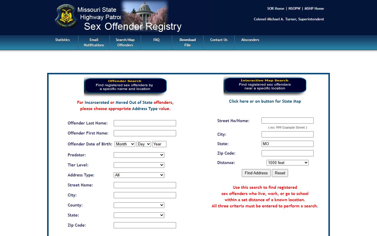 DeKalb County warrant records Missouri sex offender registry resource